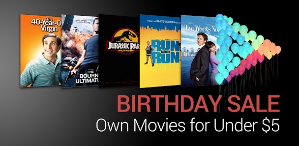 Birthday Movie Sales