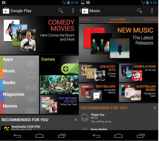 Android GOogle Play Music