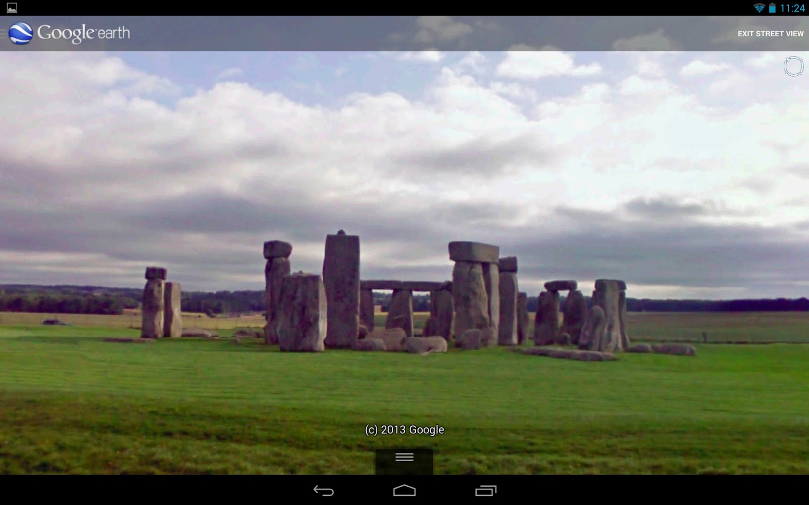 how to download image of google earth street view on android phone