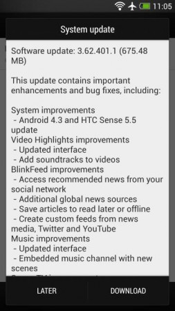 HTC One 4.3 Sense 5.5