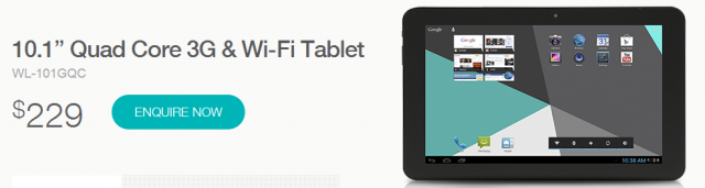 Aldi BAUHN   10.1” Quad Core 3G   Wi Fi Tablet