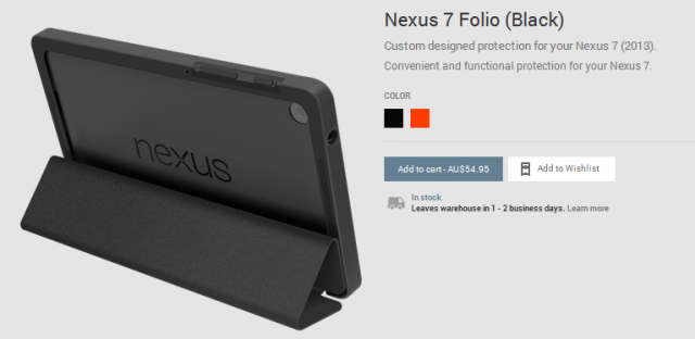 Nexus 7 Folio Case - Black