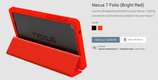 Nexus 7 Folio Case - Red