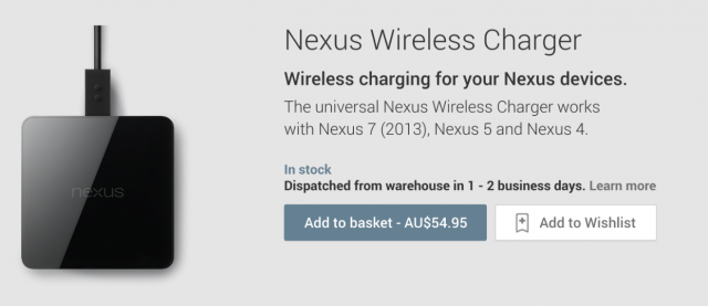 Nexus Wireless Charger Australia