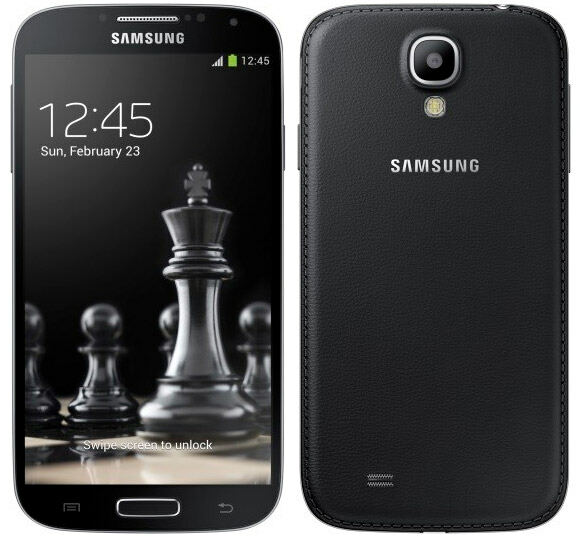 Galaxy S4 Black Faux Leather