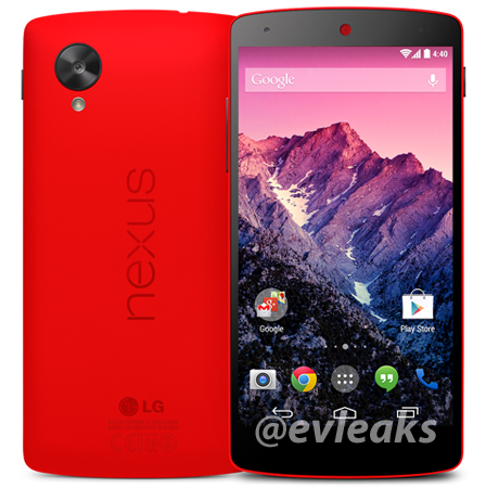 LG Nexus 5 Red Press Render