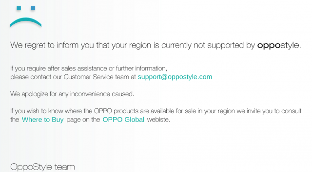 OppoStyle not supported