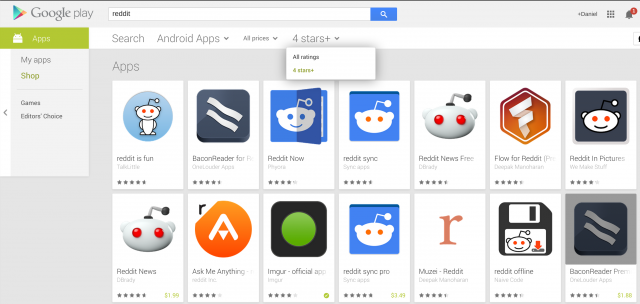 4-Star Google Play Search
