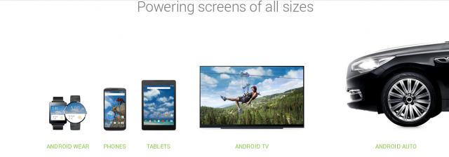 Android - auto - wear - tv - phones - tablets