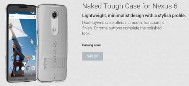 Nexus 6 Naked Tough Case