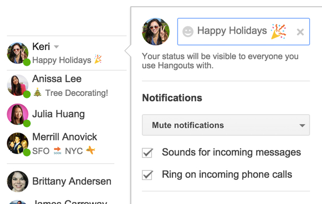 hangouts for gmail