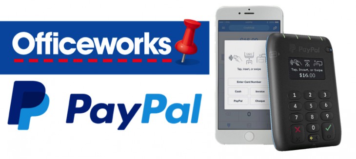 PayPal Tap n Go Officeworks Header Image