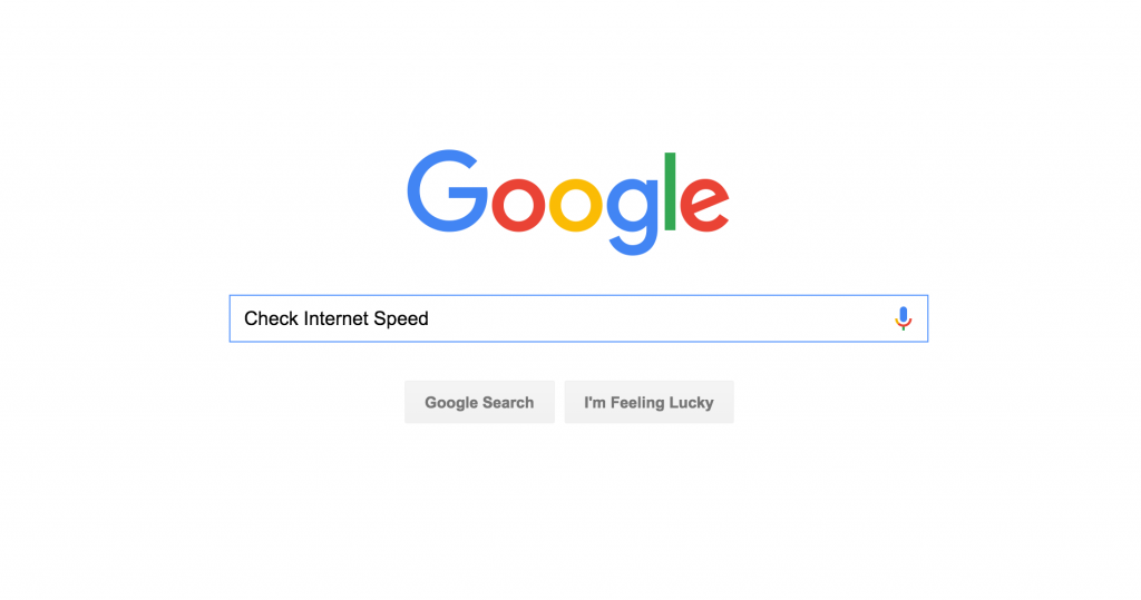 Google Check Internet Speed
