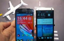 The S 4 alongside the HTC One