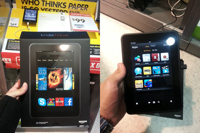 Kindle Fire HD in DSE