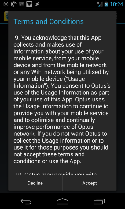 Optus Now app will now collect anonymous data to help improve the