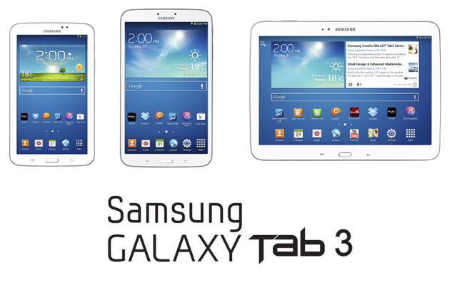 Samsung Galaxy Tab 3 range