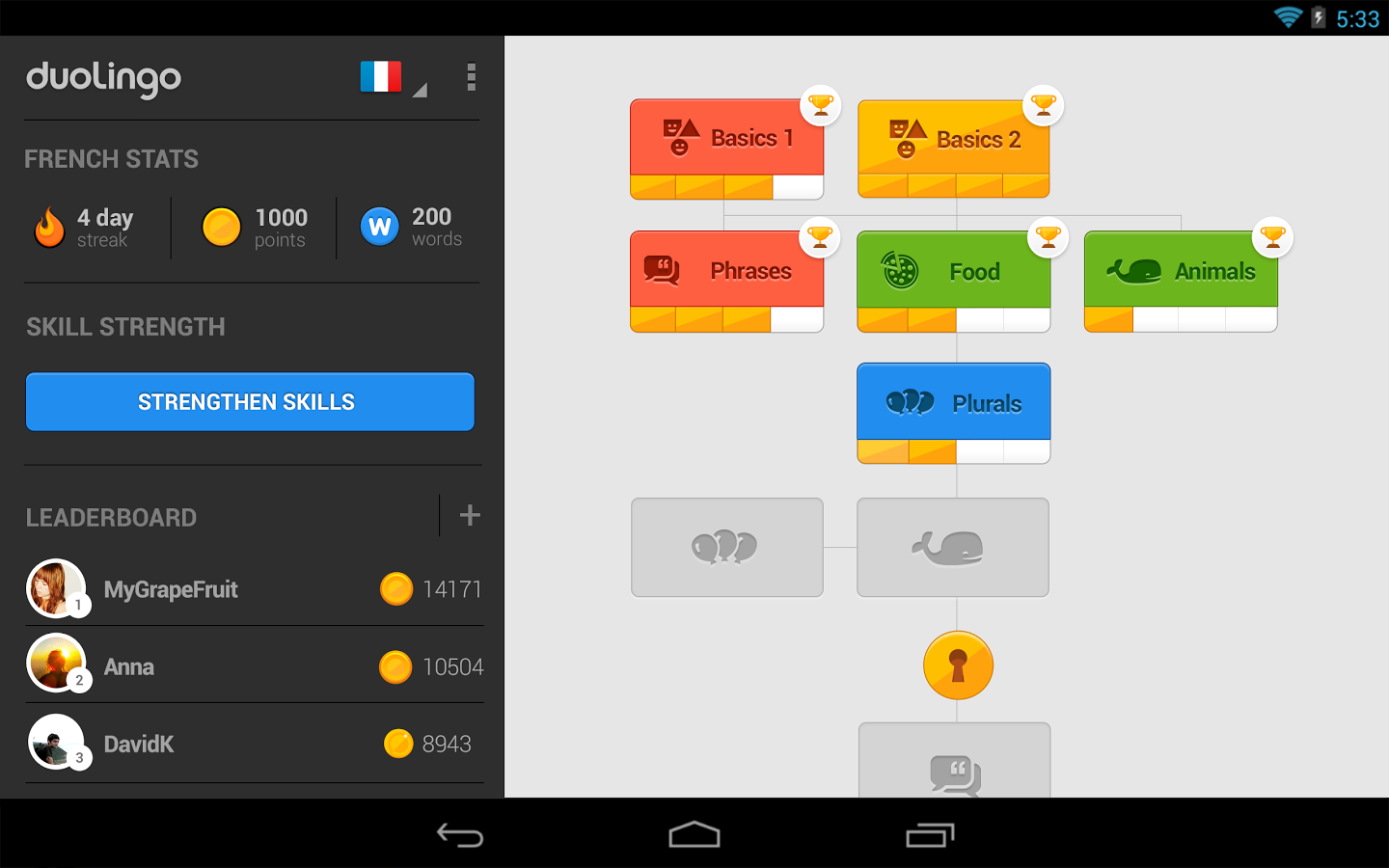 Дуолинго последняя версия. Duolingo. Duolingo приложение. Интерфейс приложения Дуолинго. Duolingo на андроид.