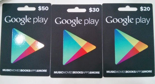 Australian Google Play Gift Cards