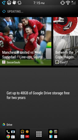 HTC Blinkfeed Google Drive Offer