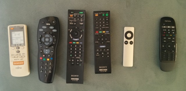 Replace these five remotes with just one