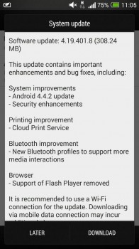 Android 4.4.2 HTC One Changelog