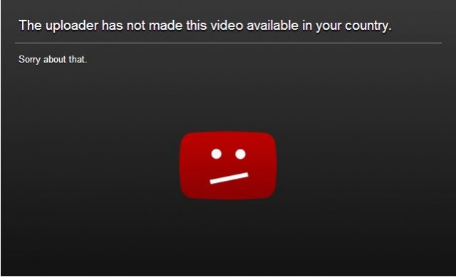 YouTube - Geo Blocked.