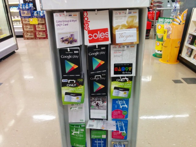 Coles - Google Play Gift Cards