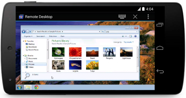 Chrome Remote Desktop on Android
