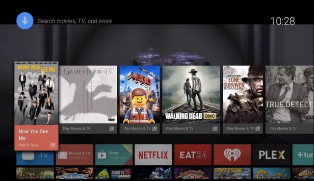 Android TV Interface 1
