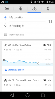 Cycling Routes with Comparison