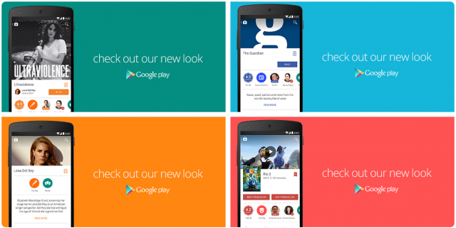 Google Play Material Design update