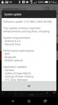 HTC One M8 4.4.3 Update