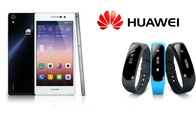 Huawei Ascend P7 and Talkband