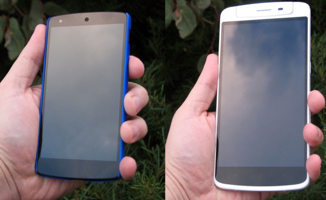 Nexus 5 v Oppo N1