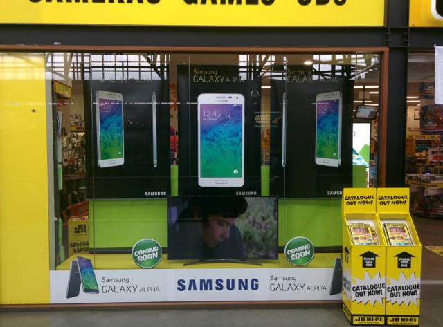 Samsung's Galaxy Alpha is coming to JB Hi-Fi stores in October, $830