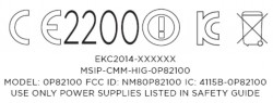 Nexus 9 FCC Label