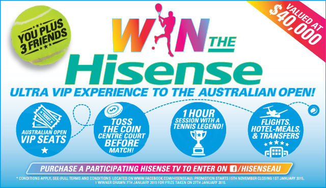 HiSense - Live Like a Tennis Pro Competition