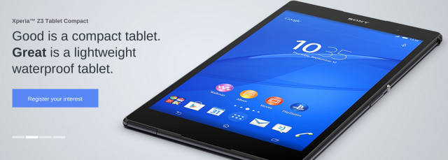 Xperia Z3 Tablet Compact - Banner