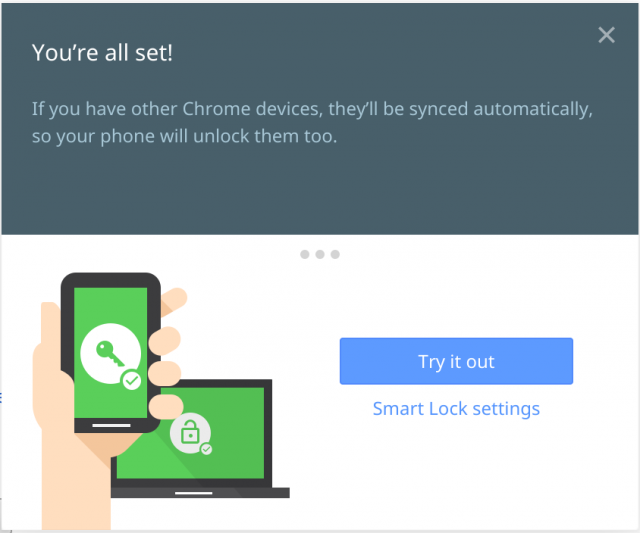 Smart Lock - Setup - now try it out