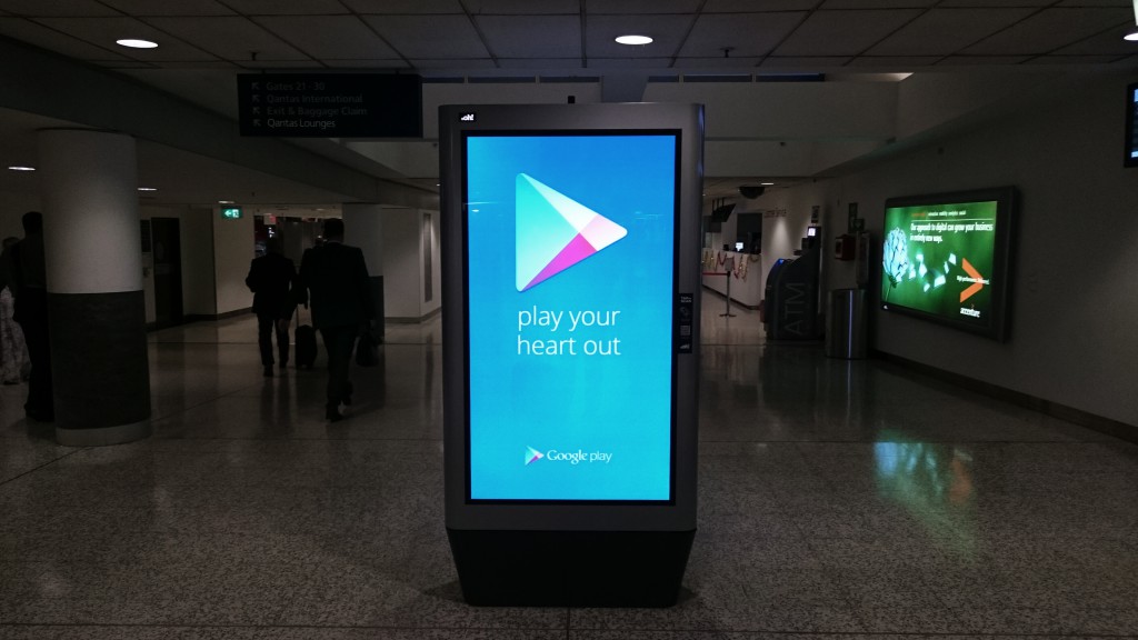 Google Play Music Airport Installations