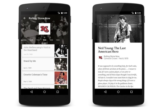 Google Play Newsstand - Rolling Stone