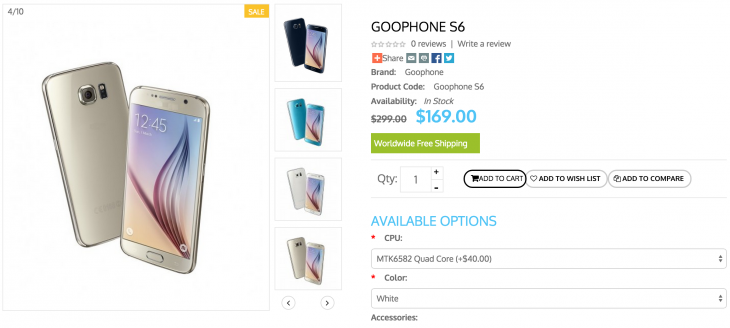 Goophone S6