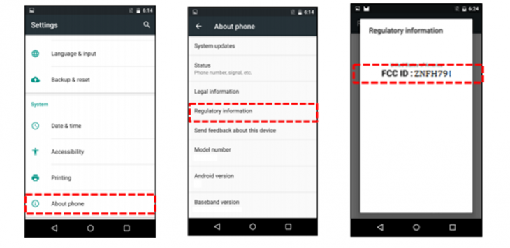 LG H 790 Nexus FCC