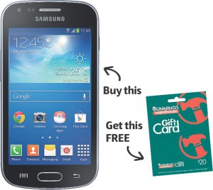 Telstra Samsung galaxy trend Plus + Gift Card