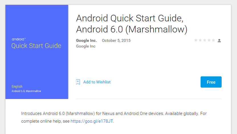 Google adds Android Quick Start Guide, Android 6.0 ...