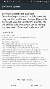 Galaxy Note 5 security update