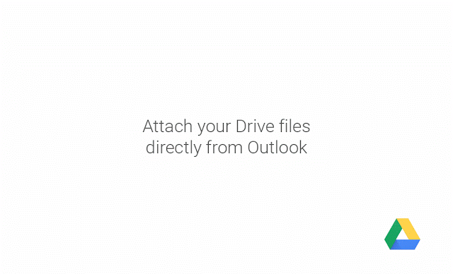 Attach your Drive files directly from Outlook