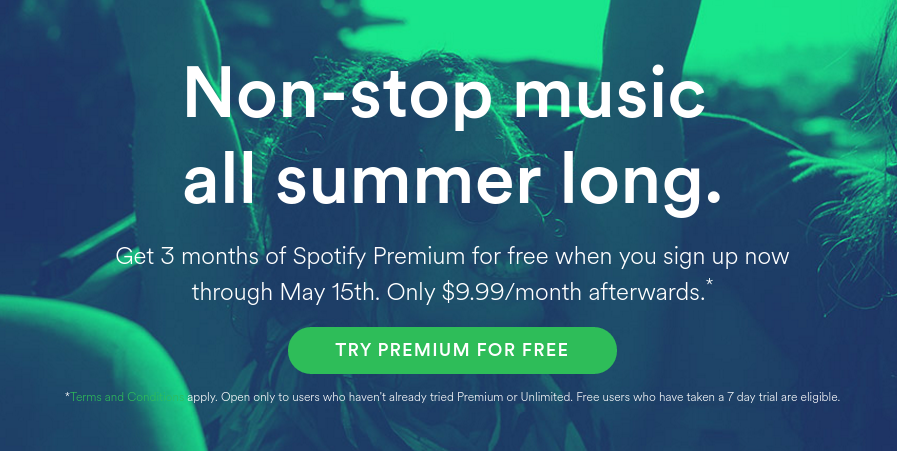 how much is spotify premium 3 months