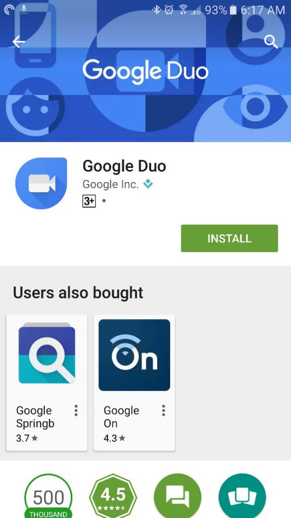 duo video call app install